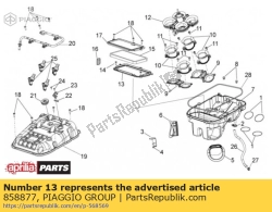 Aprilia 858877, Manutenzione, OEM: Aprilia 858877