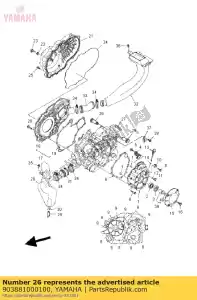 yamaha 903881000100 apagador - Lado inferior