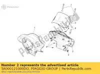 5A000121000DO, Piaggio Group, pannello del cruscotto. blu aprilia scarabeo 50 100 2014, Nuovo