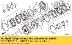 Honda 22553PA9010 plaque, embrayage (3) (2. - La partie au fond