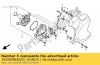 19200MBA600, Honda, pump assy., water honda vt 600 750 1997 1998 1999 2000 2001, New