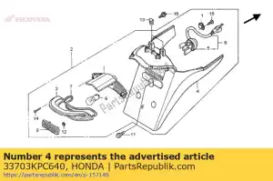 honda 33703KPC640 base, luz traseira - Lado inferior