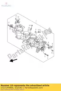 suzuki 1327144B00 mola, parafuso de ar - Lado inferior