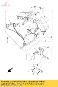 yamaha 5SEH47000200 zespó? tylnych ?wiate? - Dół