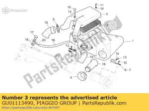 Piaggio Group GU01113490 pokrywa filtra - Dół