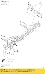 Ici, vous pouvez commander le écrou, tuyau exh auprès de Suzuki , avec le numéro de pièce 0915908112: