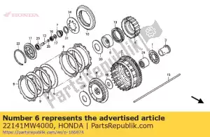 Honda 22141MW4000 innerlijke, een richting clu - Onderkant