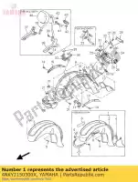 4NKY2150300X, Yamaha, voorspatbord assy yamaha xvz royalstar xvza 1300, Nieuw