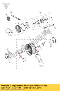 triumph T3800706 cuscinetto a sfera 20 47 20.6 - Il fondo