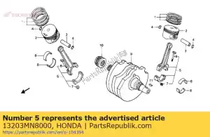 Honda 13203MN8000 varilla c, conectando - Lado inferior