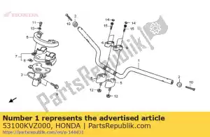 Honda 53100KVZ000 cano, cabo strg - Lado inferior