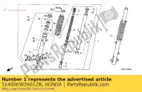 51400KW3901ZB, Honda, conjunto de horquilla, r * nh1l * honda nx  2 nx250 250 , Nuevo