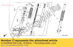 Here you can order the fork assy,r*nh1l* from Honda, with part number 51400KW3901ZB: