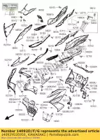 14092Y035950, Kawasaki, capot, capot, cnt, blk kawasaki j  b a j300 abs 300 , Nouveau