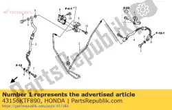 Ici, vous pouvez commander le clamper a, rr. Tuyau de frein auprès de Honda , avec le numéro de pièce 43156KTF890: