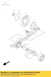 Here you can order the nut from Suzuki, with part number 0914012038: