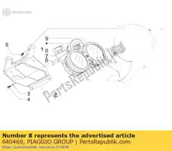 klok (pricol) van Piaggio Group, met onderdeel nummer 640469, bestel je hier online: