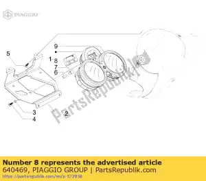 Piaggio Group 640469 klok (pricol) - Onderkant