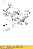 6231737E00, Suzuki, spacer, rr cush suzuki rm  rmx rm125 rm250 125 250 , Nieuw