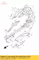 2DMF172600P0, Yamaha, deksel, zijdeksel 2 mbl2 yamaha yp 125 250 2014 2015 2016, Nieuw