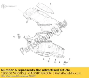 Piaggio Group 1B000074000DQ prise rh - La partie au fond