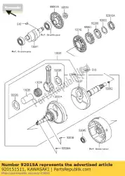 Here you can order the nut,pump gear,30mm klf300-a1 from Kawasaki, with part number 920151511: