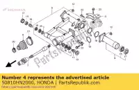 50810HN2000, Honda, enganche comp, trailer honda trx500fa fourtrax foreman trx400fw trx450fe es trx350fe rancher 4x4 trx400fa at 500 400 450 350 , Nuevo