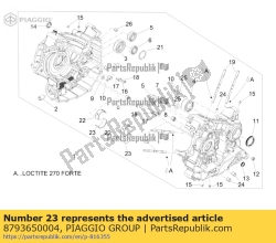 Aprilia 8793650004, Rodamiento cate verde de media concha, OEM: Aprilia 8793650004