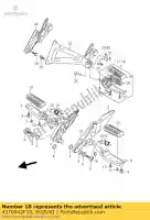 4370042F10, Suzuki, zespó? podnó?ka, str suzuki gsx  dl vstrom ux sixteen dl1000 v strom gsx1400 gsx1400z ux125 ux150 1400 1000 150 125 , Nowy