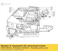 CM0338035, Piaggio Group, frame ape atm200001001, zapt10000 zapt10000, atd1t, atd2t zapt10000, atm2t, atm3t 220 1997 1998 1999 2000 2001 2002 2003 2004 2008 2009 2010 2011 2012 2013 2014 2015 2016 2017 2018 2019 2020 2021 2022, Nieuw