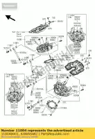 110040001, Kawasaki, cabeza de junta, fr vn2000-a1h kawasaki vn w 650 1600 2000 2004 2005 2006 2008 2009 2010, Nuevo