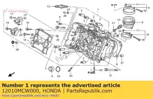 Honda 12010MCW000 hoofd ass., fr. cilinder - Onderkant