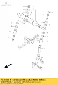 suzuki 0713008507 tornillo - Lado inferior