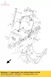 Qui puoi ordinare coprire, abbassare da Yamaha , con numero parte 3B3F83851000: