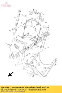 yamaha 3B3F83851000 coprire, abbassare - Il fondo