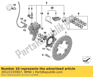 Bmw 34522335907 sprocket abs and speed - Left side