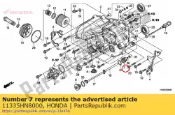 Ici, vous pouvez commander le collier, réglage du tuyau d'alimentation en huile auprès de Honda , avec le numéro de pièce 11335HN8000: