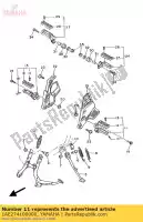 1AE274100000, Yamaha, poggiapiedi anteriore assy (l.h) yamaha fz 750, Nuovo