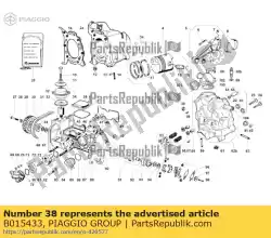 Aquí puede pedir enchufe m12x1. 5x11 de Piaggio Group , con el número de pieza B015433: