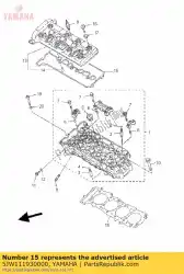 Aquí puede pedir junta, tapa de culata 1 de Yamaha , con el número de pieza 5JW111930000: