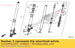 Here you can order the collar, spring from Honda, with part number 51402MS2003: