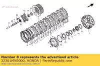 22361MN5000, Honda, p?yta, popychacz sprz?g?a honda gl 1500 1988 1989 1990 1991 1992 1993 1994 1995 1996 1997 1998 1999 2000 2001 2002, Nowy