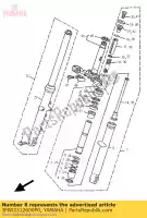 3MW2312600P0, Yamaha, tubo, externo 1 yamaha sr 125, Novo