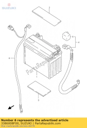 Suzuki 3386008F00, Cable, batería -, OEM: Suzuki 3386008F00