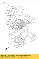 52SE11020000, Yamaha, testata cilindro yamaha hw 125 151 2012 2016, Nuovo