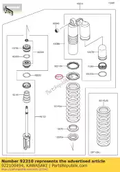 Ici, vous pouvez commander le écrou, ressort de réglage kx450e9f auprès de Kawasaki , avec le numéro de pièce 922100494: