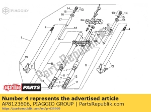 aprilia AP8123606 spring - Bottom side