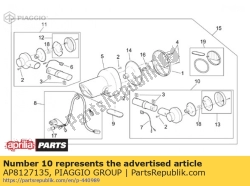 Aprilia AP8127135, Indicatore dire posteriore destra, OEM: Aprilia AP8127135