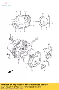 Suzuki 0924712103 plugue - Lado inferior