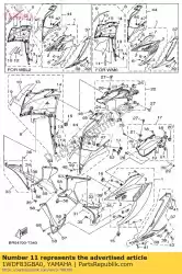 Here you can order the graphic, 8 from Yamaha, with part number 1WDF83GBA0: